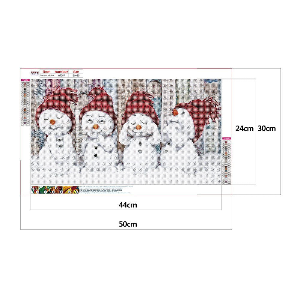 Diamond Painting - Full Round - Snowman Baby (30*50cm)