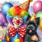 Diamond Painting - Full Round / Square - Clown And Dog
