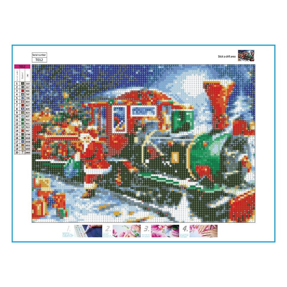 Diamond Painting - Full Round - Christmas Train