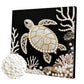 DIY Pearl Painting With Frame - Handmade Self-Adhesive Pearls - Turtle (25*25cm)
