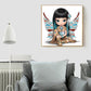 5D DIY Diamond Painting Kit - Full Round - Cute Big Eyes Doll C