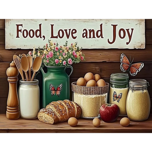 Diamond Painting - Full Round / Square - Kitchen Shelves