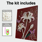 DIY Pearl Painting With Frame - Handmade Self-Adhesive Pearls - Lily Butterfly (30*40cm)