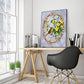 Garland And Bird 40x50cm Oil Paint By Numbers Picture DIY Painting M407