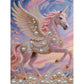 DIY Pearl Painting With Frame - Handmade Self-Adhesive Pearls - Unicorn (30*40cm) A