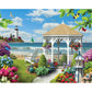 Digital Painting By Numbers Kit DIY Pavilion Hand Painted Canvas Oil Art Picture