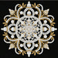 DIY Pearl Painting With Frame - Handmade Self-Adhesive Pearls - Mandala (25*25cm) F