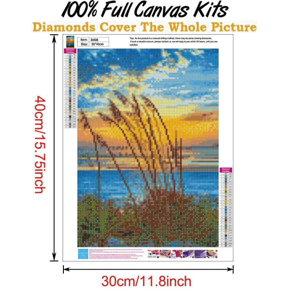 Diamond Painting - Full Round - Beautiful Sunset A