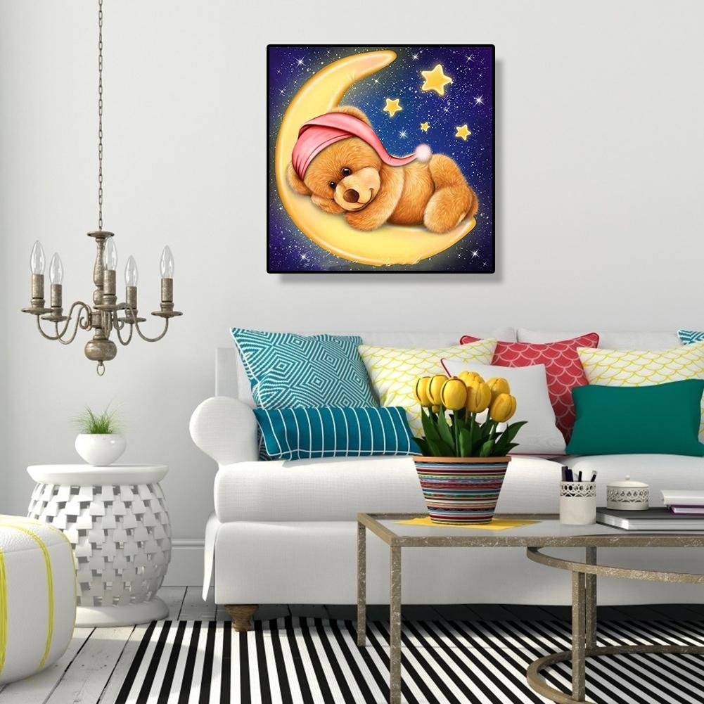 Diamond Painting - Full Round - Moon Bear