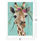 11CT Stamped Cross Stitch - Giraffe(40*50CM) B