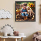 Diamond Painting - Full Round / Square - Dog and Girl C