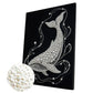DIY Pearl Painting With Frame - Handmade Self-Adhesive Pearls - White Whale (30*40cm)