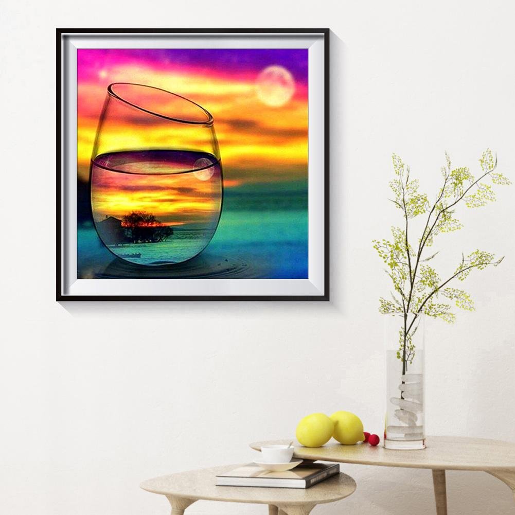 Diamond Painting - Full Round - Cup Landscape