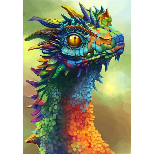 5D Diy Diamond Painting Kit Full Round Beads Dinosaur