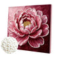 DIY Pearl Painting With Frame - Handmade Self-Adhesive Pearls - Flower (25*25cm) F