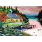11ct Stamped Cross Stitch Green Town (36*46cm)