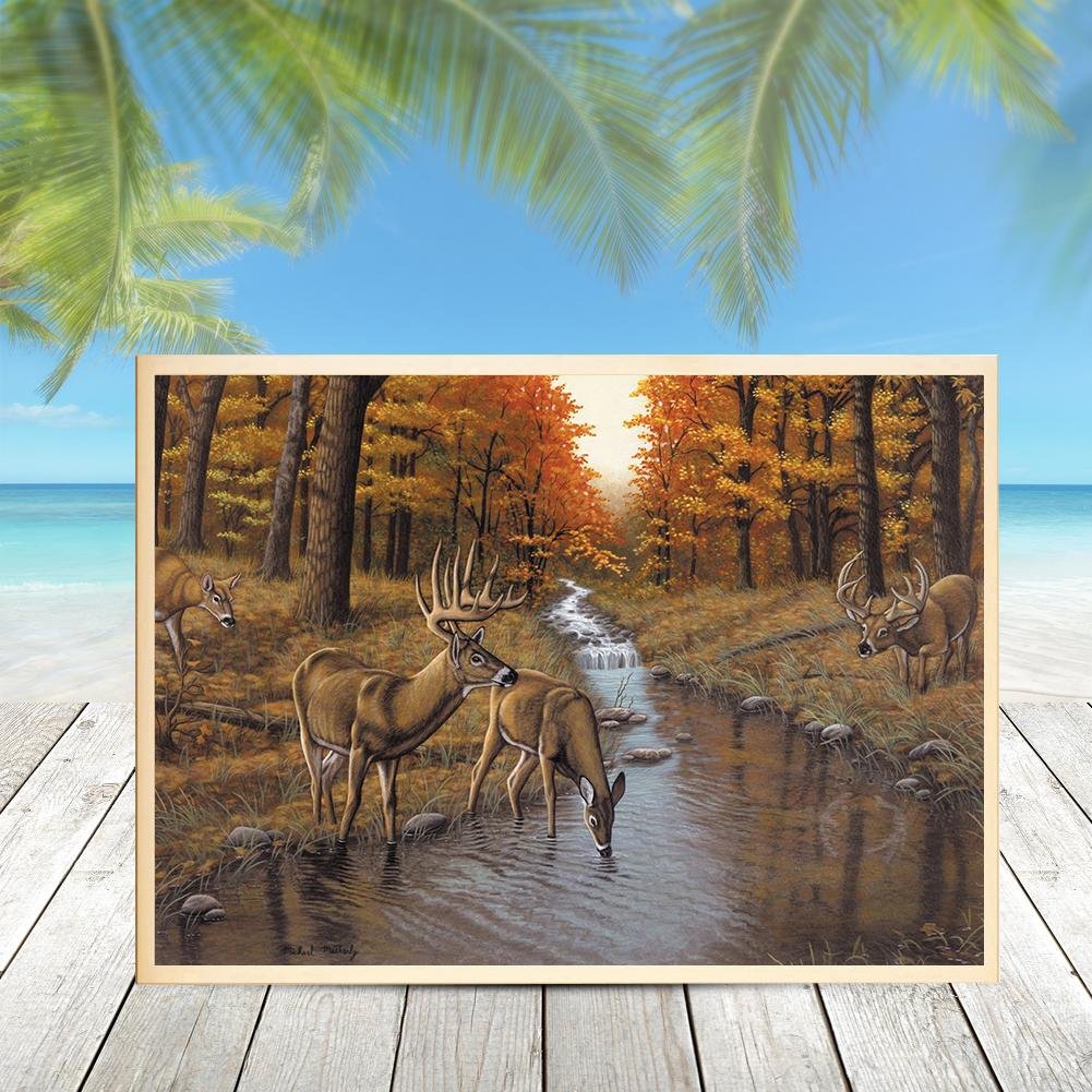 Diamond Painting - Full Round - Forest Elks