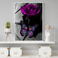 Diamond Painting - Full Round - Purple Rose Butterfly