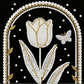 DIY Pearl Painting With Frame - Handmade Self-Adhesive Pearls - Tulip (25*25cm)