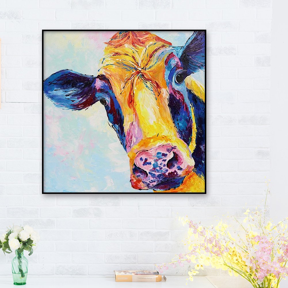 Diamond Painting - Full Round - Cow C