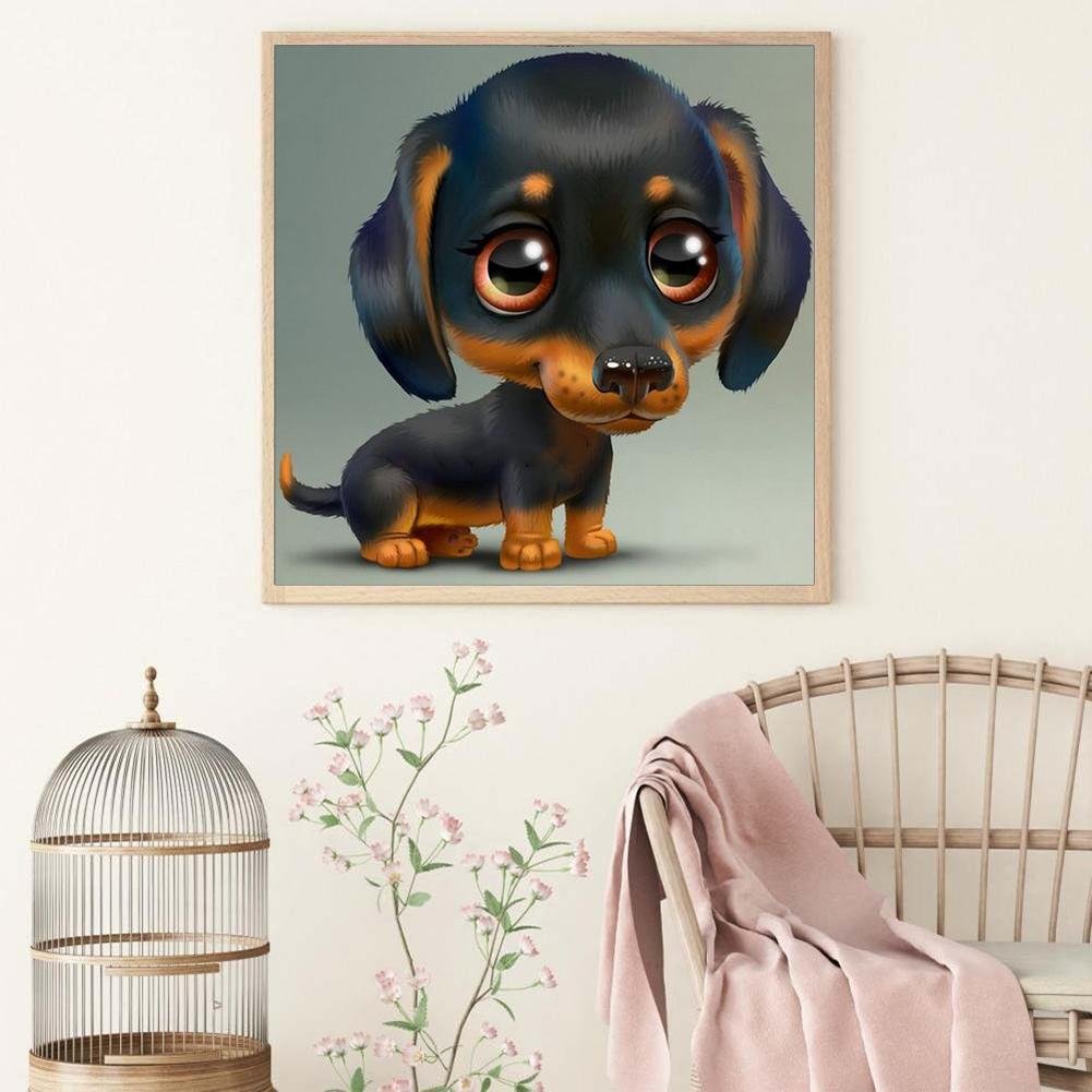 Diamond Painting - Full Round - Dog 13
