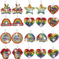 10 Pairs DIY Rainbow Diamond Painting Earrings Kit