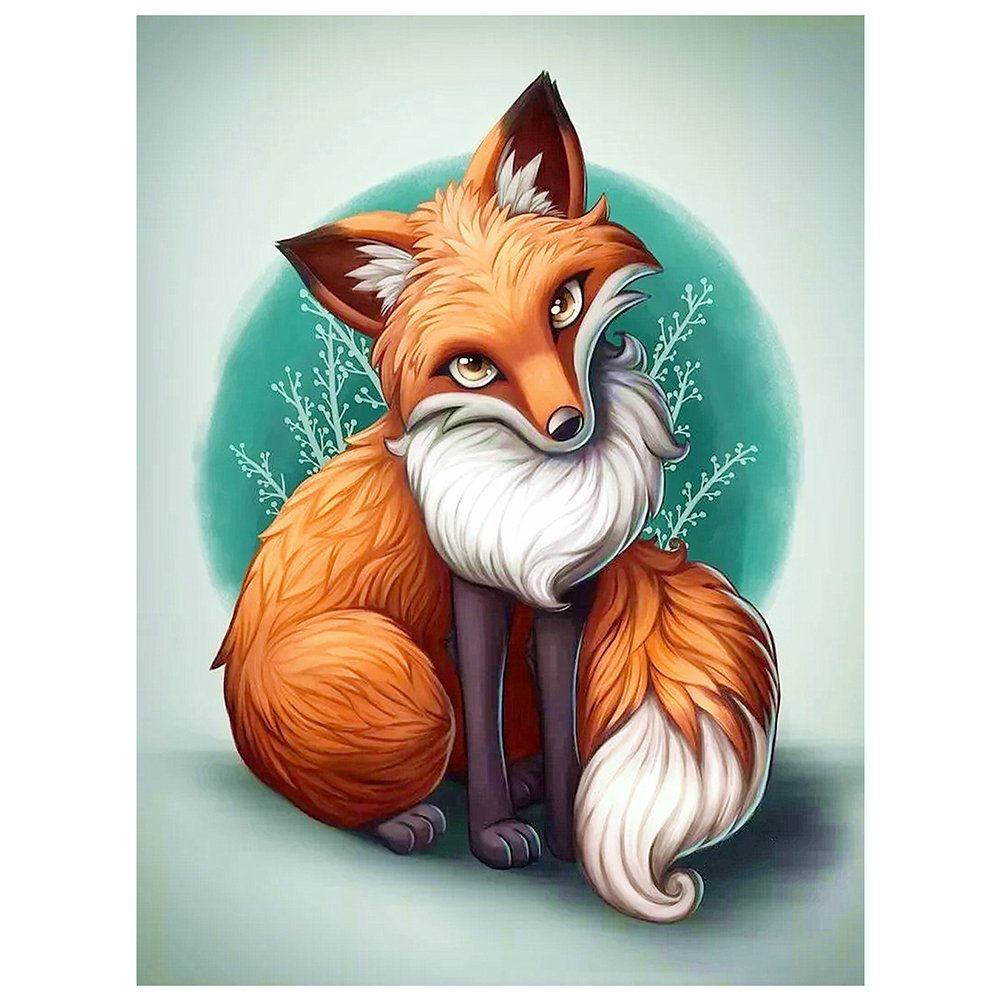 11ct Stamped Cross Stitch Fox Quilting Fabric (36*46cm)