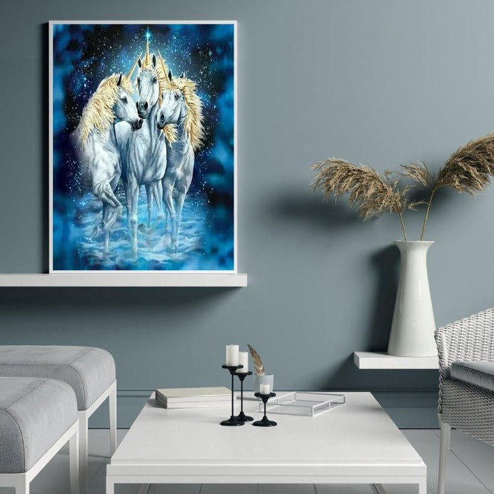 Painting By Numbers Kit DIY Horse Hand Painted Canvas Oil Art Picture Craft Home Wall