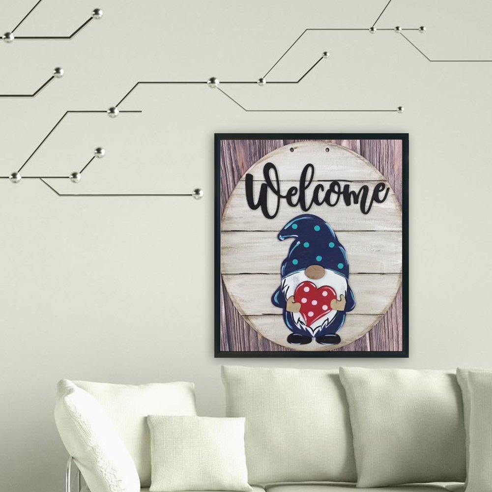 5D DIY Diamond Painting Kit - Full Round - Gnome Cartoon