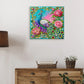 DIY Pearl Painting With Frame - Handmade Self-Adhesive Pearls - Peacock (25*25cm) C