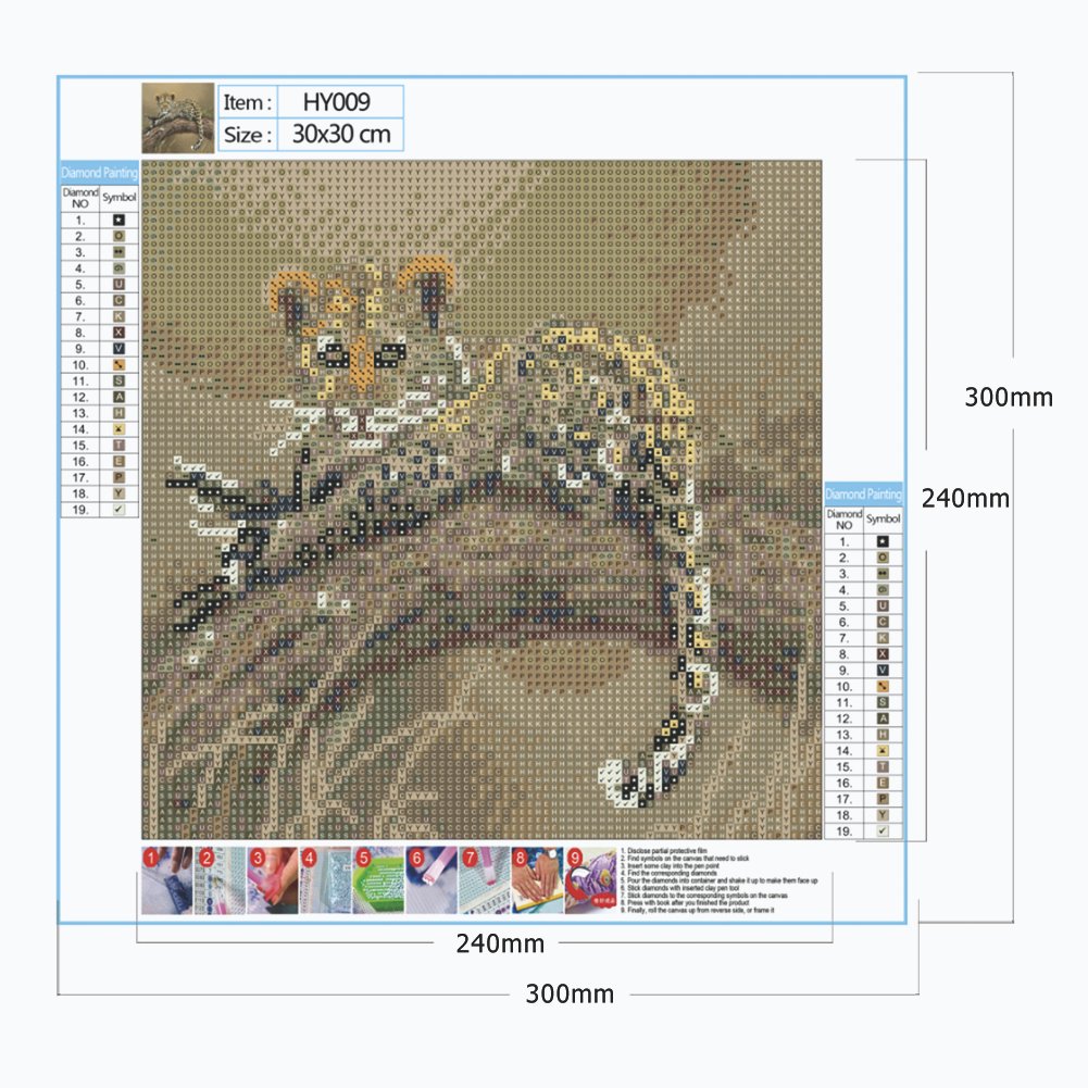 Diamond Painting - Full Round - Leopard A