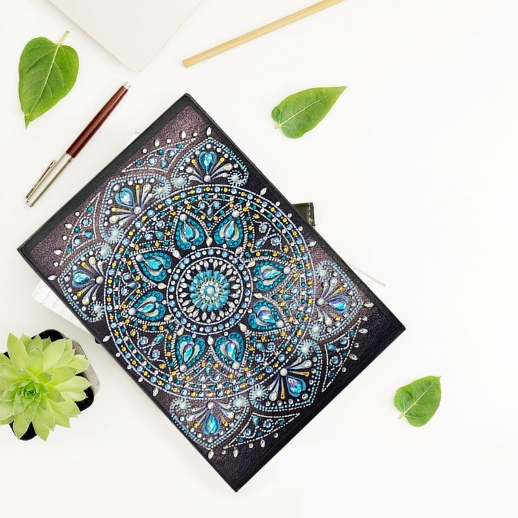 A5 5D Notebook DIY Part Special Shape Rhinestone Diary Book | Flower【diamondpaintingsart】