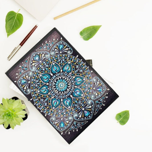 A5 5D Notebook DIY Part Special Shape Rhinestone Diary Book | Flower【diamondpaintingsart】