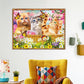 5D DIY Diamond Painting Kit - Full Round - Happy Cats Party