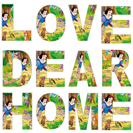 Diamond Paintings Art Full Drill Letter Snow White
