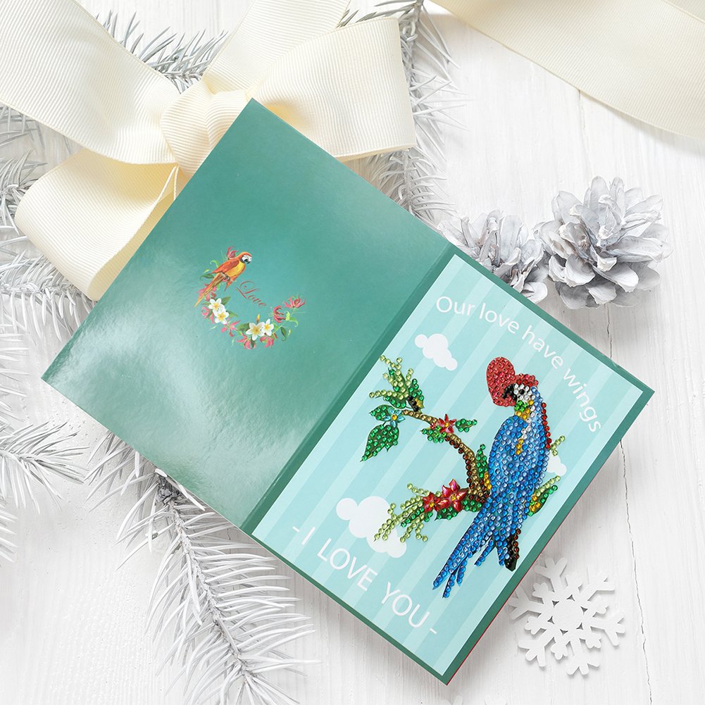 DIY Diamond Painting Greeting Card - Bird B