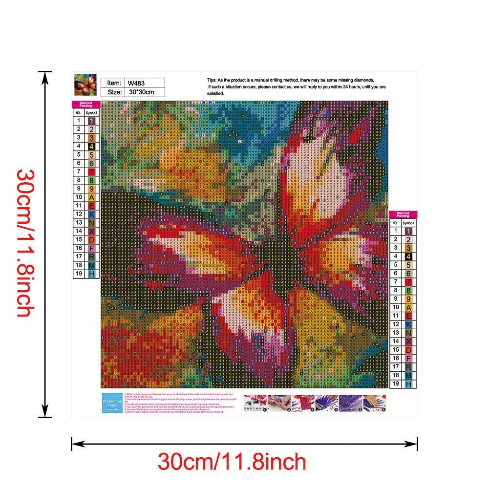 Diamond Painting - Full Round - Butterfly J