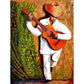 African Man Guitar Full Round Diamond Painting Kits