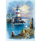 5D Diy Diamond Painting Kit Full Round Beads Lighthouse
