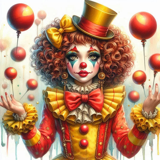 Diamond Painting - Full Round / Square - Clown Circus 2