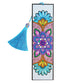 Mandolin Flowers Diamond Painting Bookmark DIY Leather Tassel Book Marks