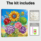 DIY Pearl Painting With Frame - Handmade Self-Adhesive Pearls - Sunflower (25*25cm) C