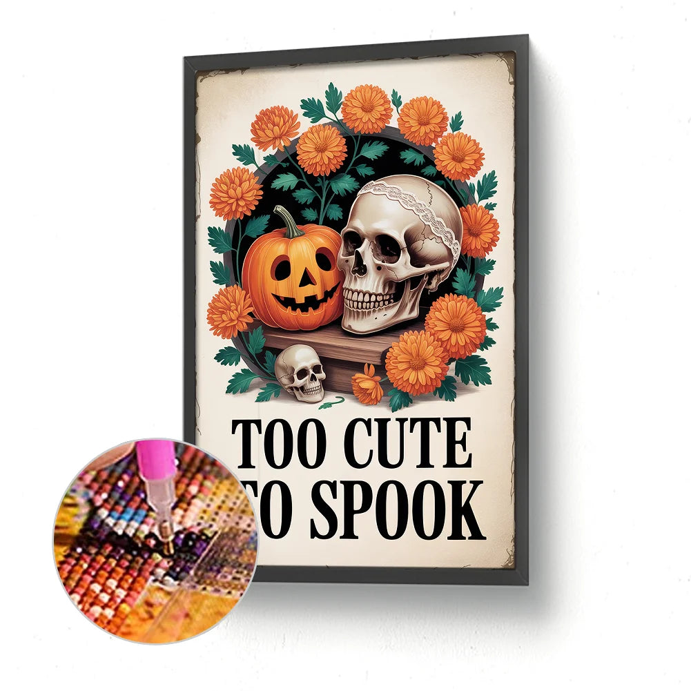 Diamond Painting - Full Round - Halloween Pumpkin Skeleton (30*45cm)