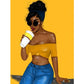 5D DIY Beads Art Kits Fashion Woman Drinking