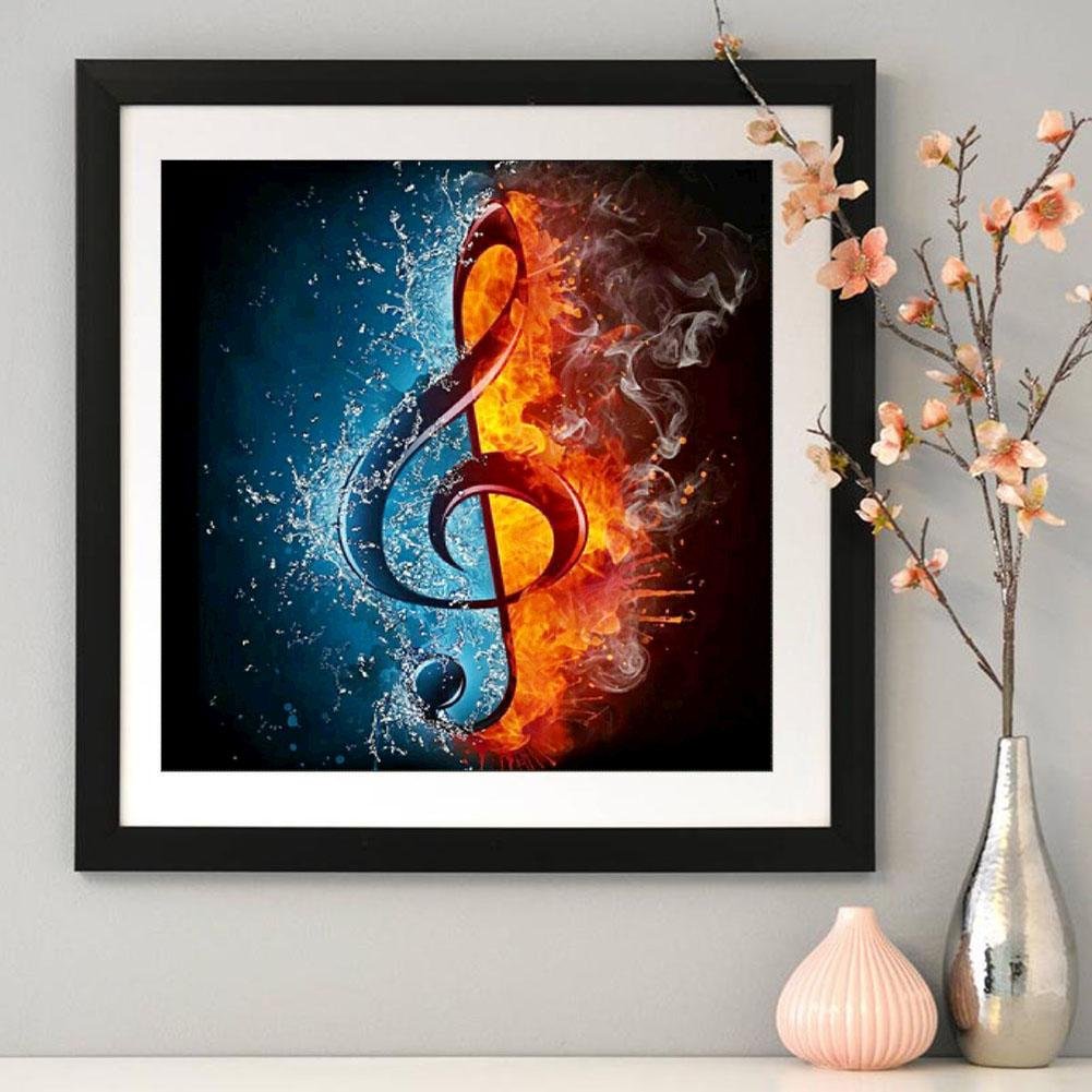 Diamond Painting - Full Round - Musical Note B