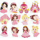 Cartoon Girls In Pink 12 PCS DIY Diamond Painting Stickers Kit
