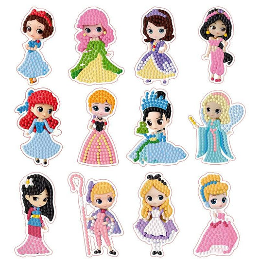 Copy of 12 PCS Disney Princess DIY Diamond Painting Stickers Kit