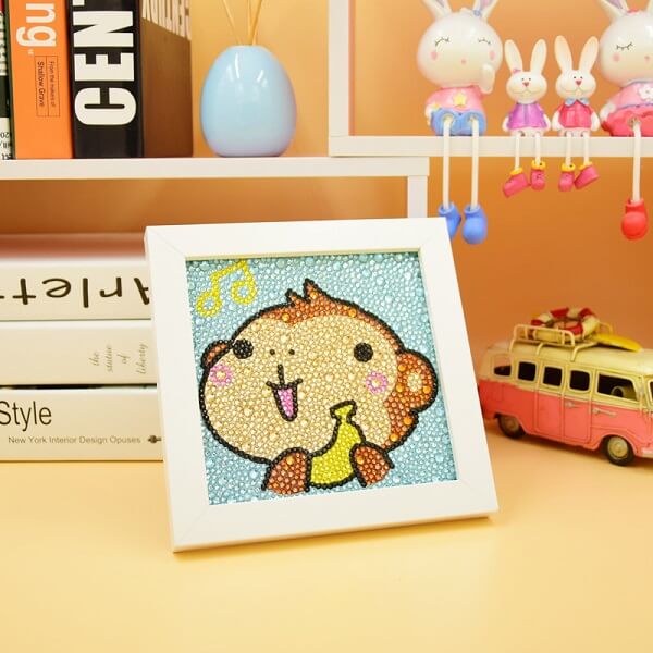 monkey diamond painting for kids