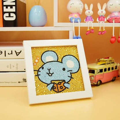 rat diamond painting for kids