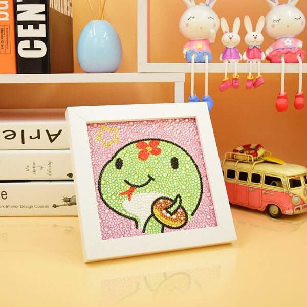 snake diamond painting for kids